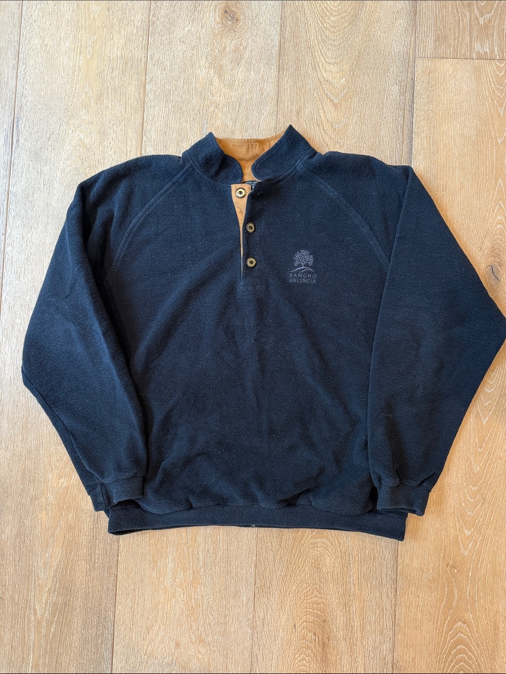 Men’s Straight Down terry cloth pullover size L
